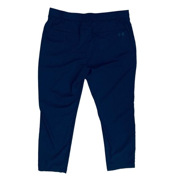Under Armour Performance Golf Flat Front Men’s Blue Pants Size 38x32 - Picture 3 of 8